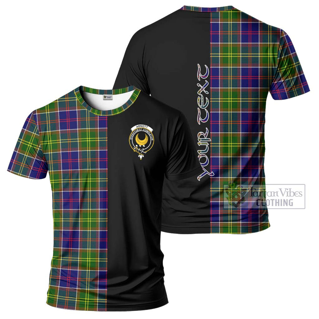 Arnott Tartan T-Shirt with Family Crest and Half Of Me Style Kid's Shirt - Tartanvibesclothing Shop