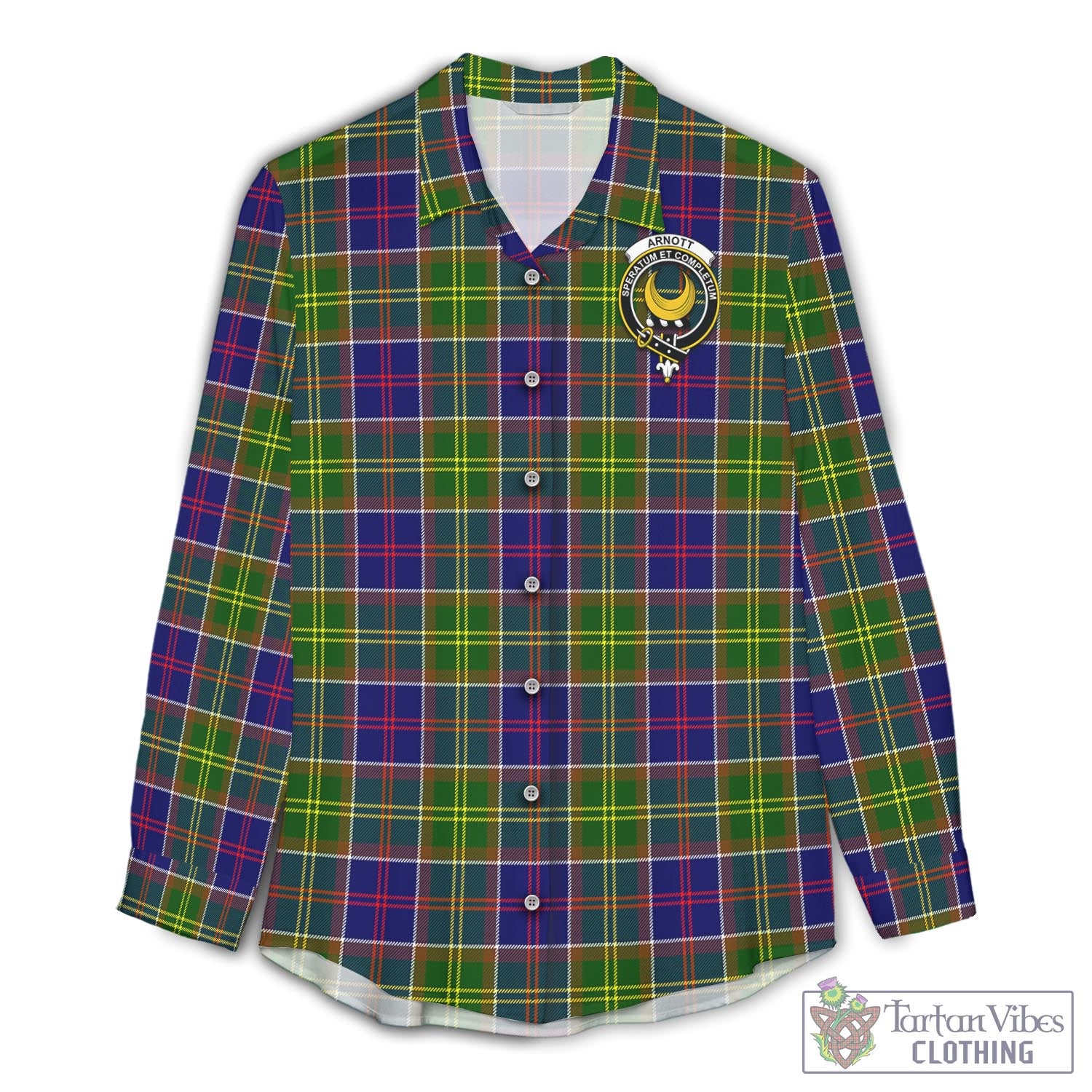 Arnott Tartan Women's Casual Shirt with Family Crest Female - Tartan Vibes Clothing