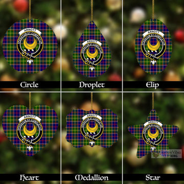 Arnott Tartan Christmas Aluminium Ornament with Family Crest Aluminium - Tartan Vibes Clothing