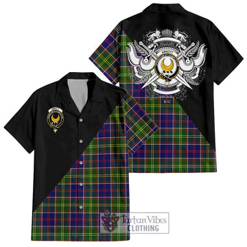 Arnott Tartan Hawaiian Shirt with Family Crest and Military Logo Style Kid - Tartan Vibes Clothing