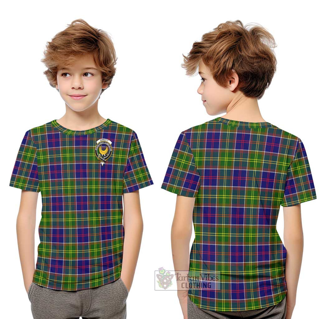 Arnott Tartan Kid T-Shirt with Family Crest Youth XL Size14 - Tartan Vibes Clothing