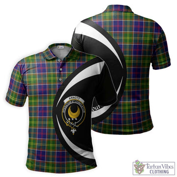 Arnott Tartan Men's Polo Shirt with Family Crest Circle Style Kid - Tartan Vibes Clothing