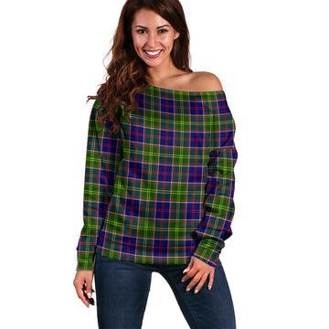 Arnott Tartan Off Shoulder Women Sweater Women - Tartanvibesclothing