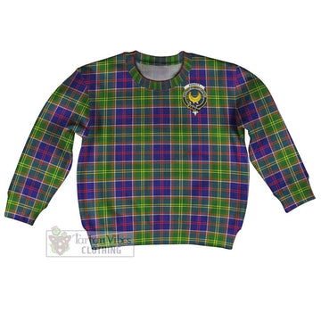 Arnott Tartan Kid Ugly Sweater with Family Crest Kid - Tartan Vibes Clothing