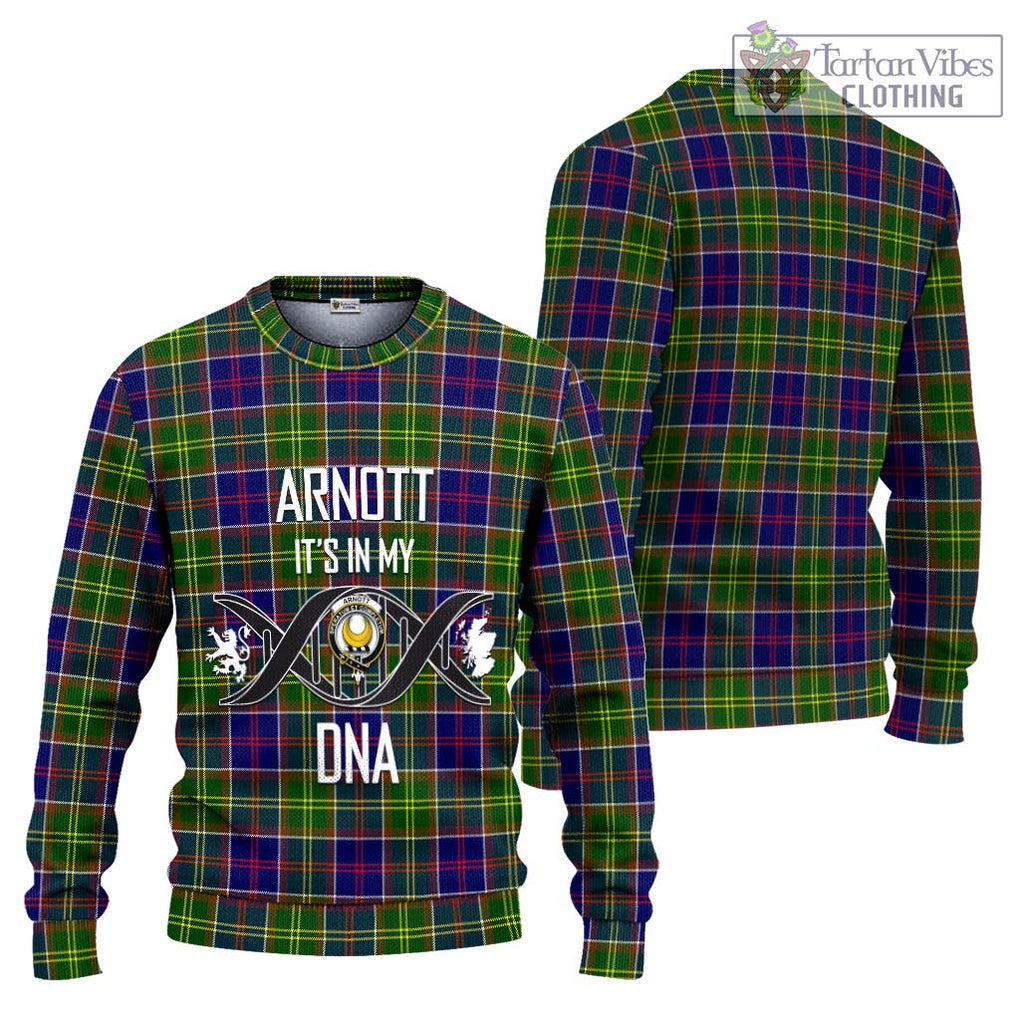 Arnott Tartan Ugly Sweater with Family Crest DNA In Me Style Unisex - Tartan Vibes Clothing