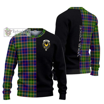 Arnott Tartan Ugly Sweater with Family Crest and Half Of Me Style Unisex - Tartan Vibes Clothing