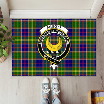 Arnott Tartan Rubber Doormat with Family Crest L 60*90cm - Tartan Vibes Clothing