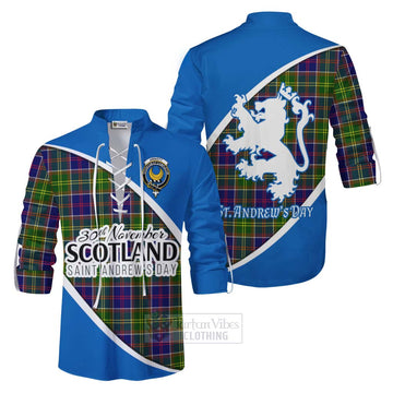 Arnott Family Crest Tartan Ghillie Kilt Shirt Celebrate Saint Andrew's Day in Style Men - Tartan Vibes Clothing