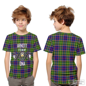 Arnott Tartan Kid T-Shirt with Family Crest DNA In Me Style Youth XL Size14 - Tartan Vibes Clothing