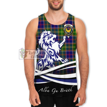Arnott Tartan Men's Tank Top with Alba Gu Brath Regal Lion Emblem Men - Tartan Vibes Clothing
