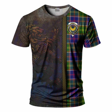 Tartan Vibes Clothing Arnott Tartan Family Crest T-Shirt Alba Gu Brath Be Brave Lion Ancient Style