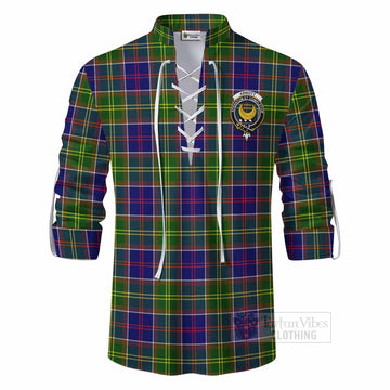 Arnott Tartan Ghillie Kilt Shirt with Family Crest DNA In Me Style - Tartan Vibes Clothing