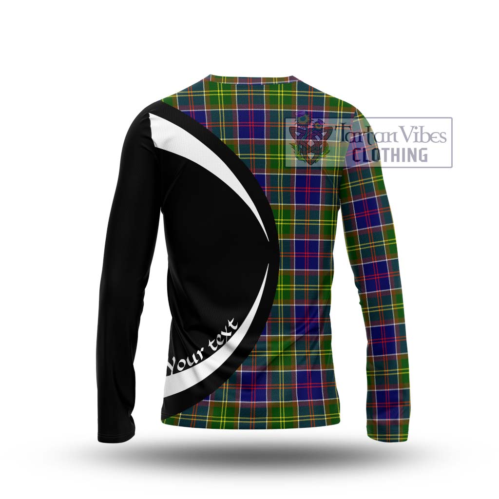 Arnott Tartan Long Sleeve T-Shirt with Family Crest Circle Style - Tartan Vibes Clothing