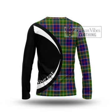 Arnott Tartan Long Sleeve T-Shirt with Family Crest Circle Style - Tartan Vibes Clothing