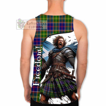Arnott Crest Tartan Men's Tank Top Inspired by the Freedom of Scottish Warrior - Tartan Vibes Clothing