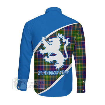 Arnott Family Crest Tartan Long Sleeve Button Shirt Celebrate Saint Andrew's Day in Style Men's Shirt - Tartan Vibes Clothing