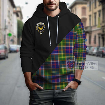 Arnott Tartan Hoodie with Family Crest and Military Logo Style - Tartan Vibes Clothing