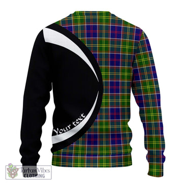 Arnott Tartan Ugly Sweater with Family Crest Circle Style - Tartan Vibes Clothing
