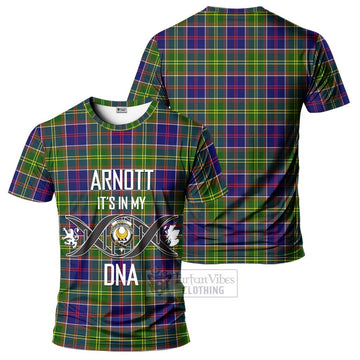 Arnott Tartan T-Shirt with Family Crest DNA In Me Style