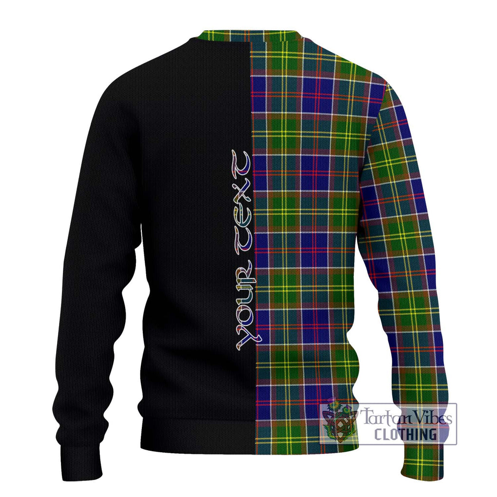 Arnott Tartan Ugly Sweater with Family Crest and Half Of Me Style - Tartan Vibes Clothing