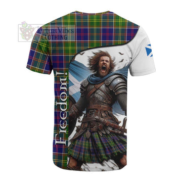 Arnott Crest Tartan Cotton T-shirt Inspired by the Freedom of Scottish Warrior