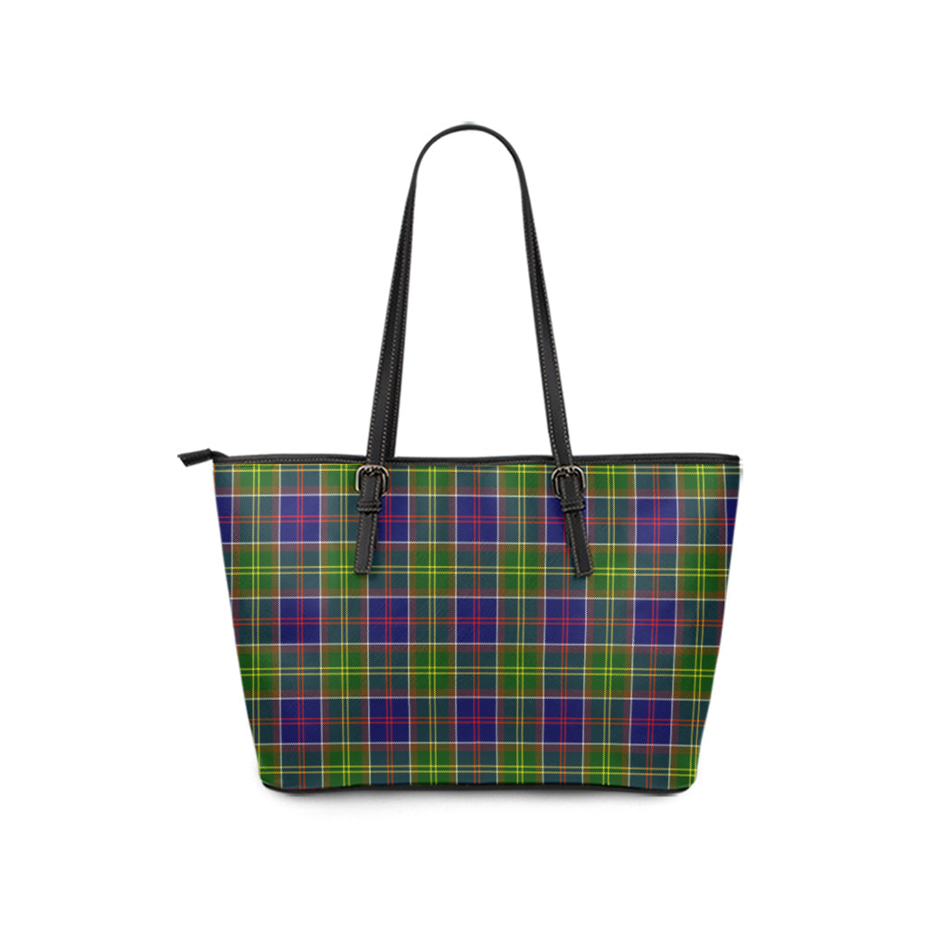 Arnott Tartan Leather Tote Bag - Tartan Vibes Clothing