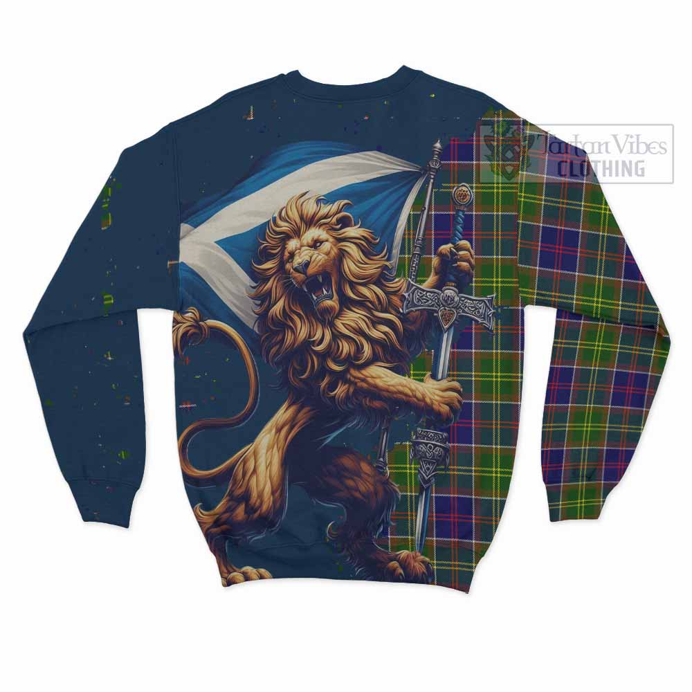 Arnott Tartan Family Crest Sweatshirt with Scottish Majestic Lion - Tartan Vibes Clothing