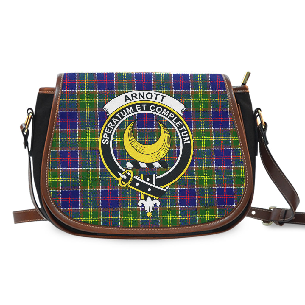 Arnott Tartan Saddle Bag with Family Crest - Tartan Vibes Clothing