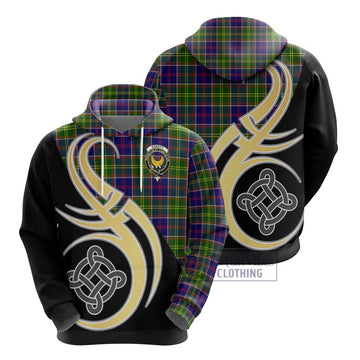 Arnott Tartan Hoodie with Family Crest and Celtic Symbol Style - Tartan Vibes Clothing