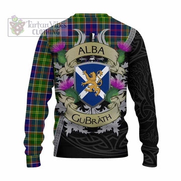 Arnott Tartan Family Crest Knitted Sweater Lion Rampant Royal Thistle Shield Celtic Inspired - Tartan Vibes Clothing