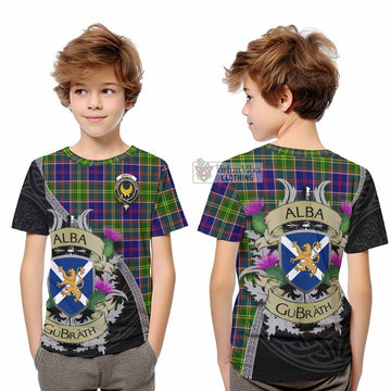 Arnott Tartan Family Crest Kid T-Shirt Lion Rampant Royal Thistle Shield Celtic Inspired - Tartan Vibes Clothing