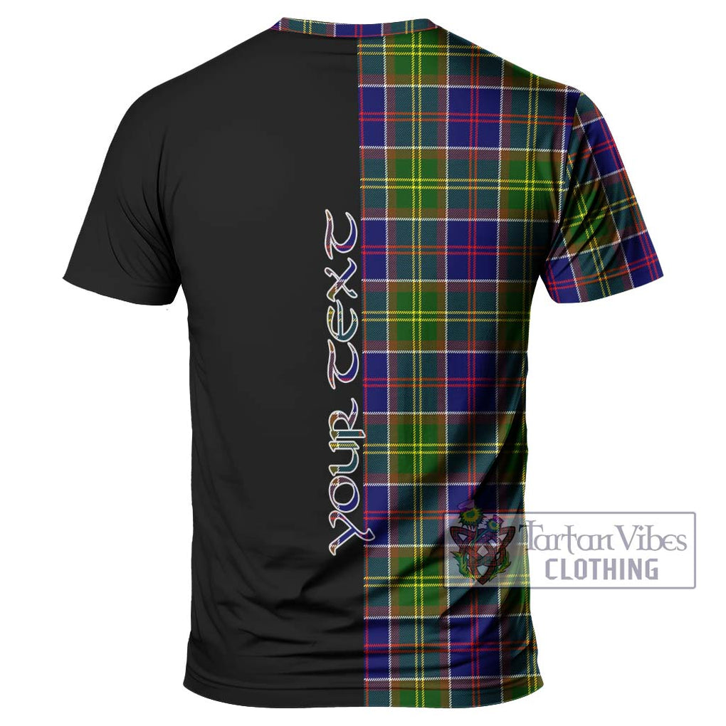 Arnott Tartan T-Shirt with Family Crest and Half Of Me Style - Tartanvibesclothing Shop