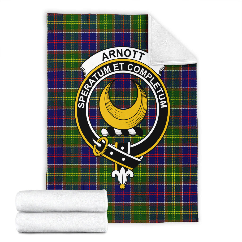 Arnott Tartan Blanket with Family Crest - Tartan Vibes Clothing