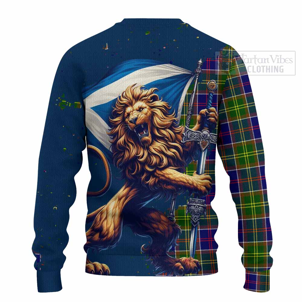 Arnott Tartan Family Crest Knitted Sweater with Scottish Majestic Lion - Tartan Vibes Clothing