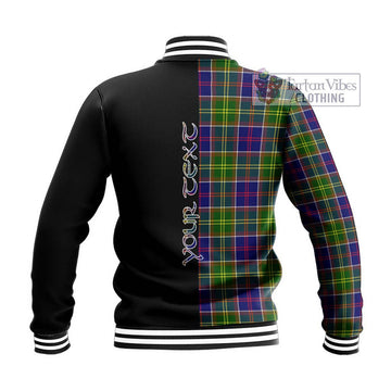 Arnott Tartan Baseball Jacket with Family Crest and Half Of Me Style - Tartan Vibes Clothing
