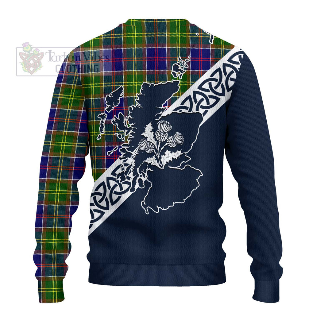 Arnott Tartan Ugly Sweater Featuring Thistle and Scotland Map - Tartan Vibes Clothing