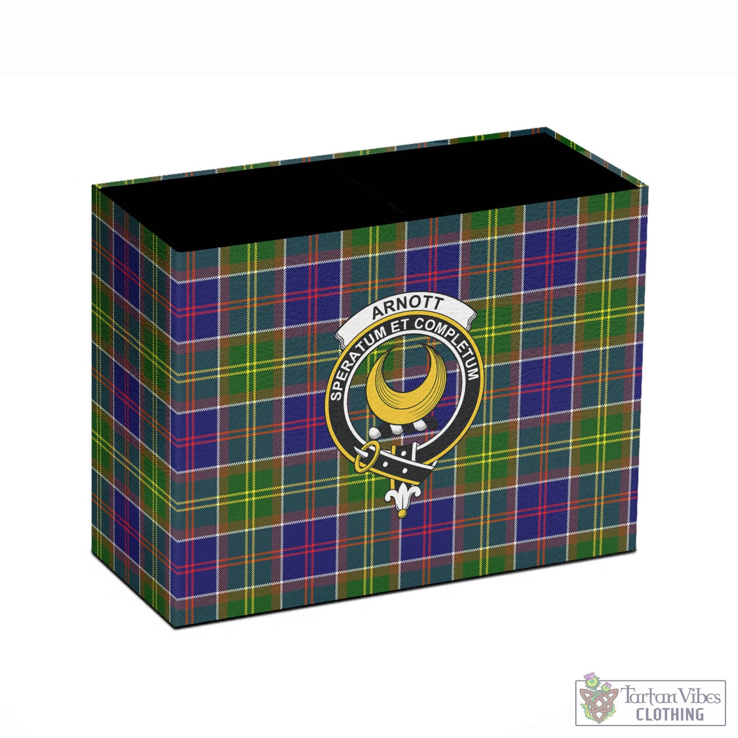 Arnott Tartan Pen Holder with Family Crest - Tartan Vibes Clothing