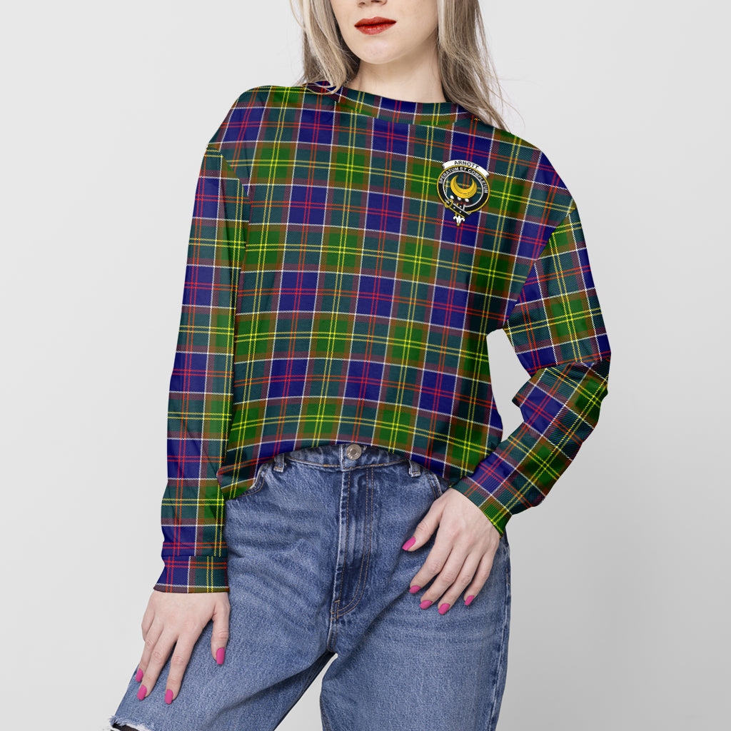 Arnott Tartan Sweatshirt with Family Crest - Tartan Vibes Clothing
