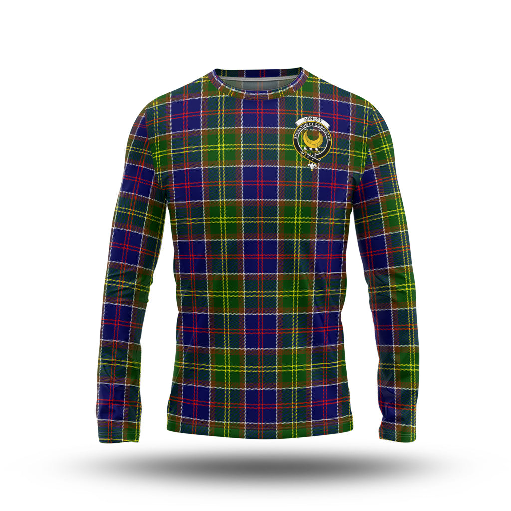 Arnott Tartan Long Sleeve T-Shirt with Family Crest - Tartan Vibes Clothing