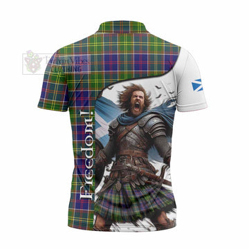 Arnott Crest Tartan Zipper Polo Shirt Inspired by the Freedom of Scottish Warrior - Tartan Vibes Clothing