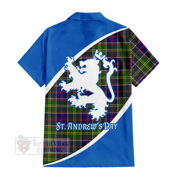 Arnott Family Crest Tartan Hawaiian Shirt Celebrate Saint Andrew's Day in Style - Tartan Vibes Clothing