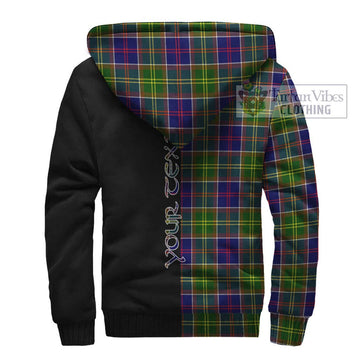 Arnott Tartan Sherpa Hoodie with Family Crest and Half Of Me Style - Tartan Vibes Clothing