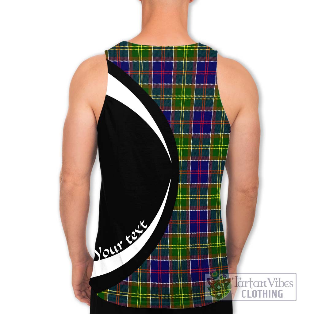 Arnott Tartan Men's Tank Top with Family Crest Circle Style - Tartan Vibes Clothing