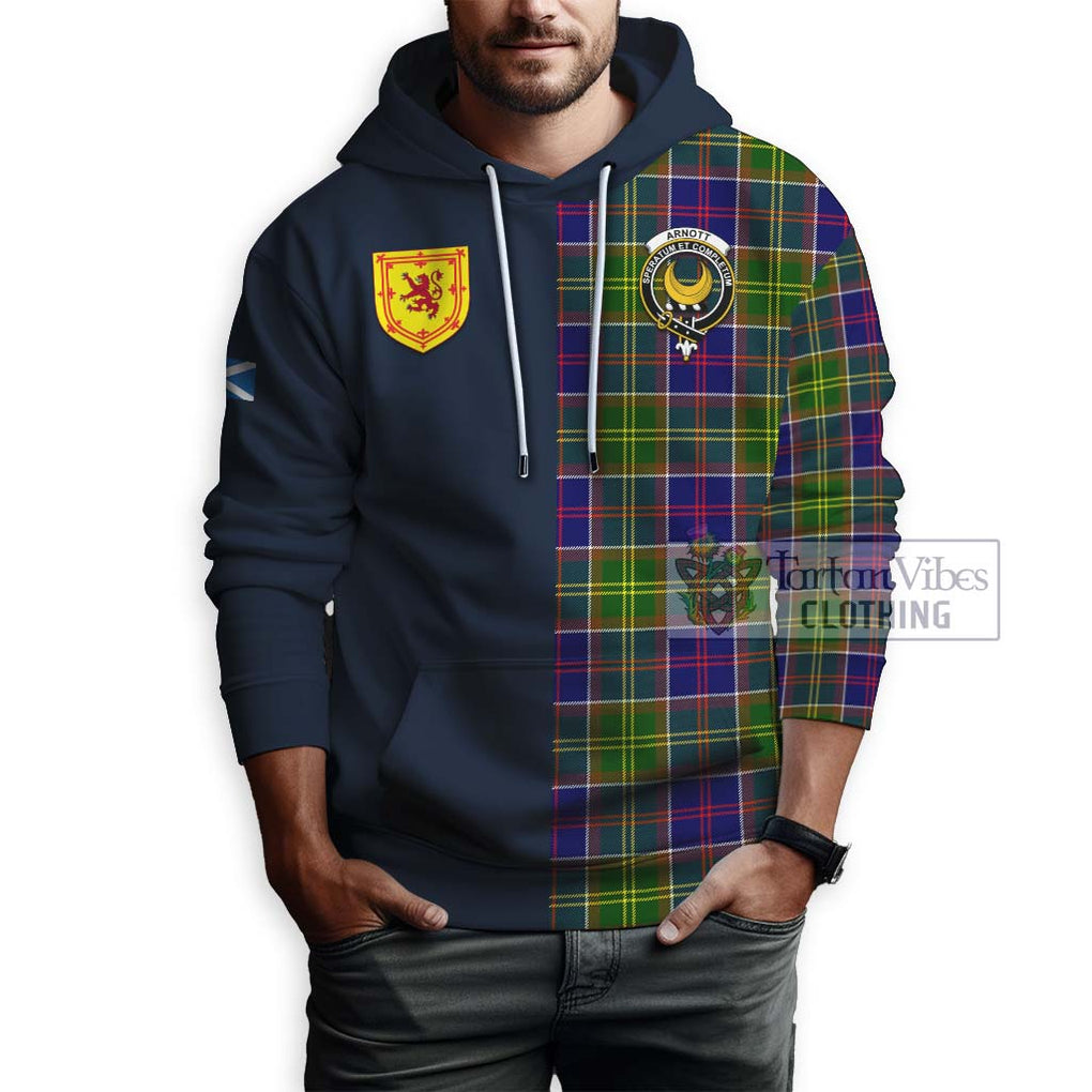 Arnott Tartan Hoodie Alba with Scottish Lion Royal Arm Half Style - Tartan Vibes Clothing