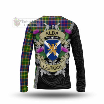 Arnott Tartan Family Crest Long Sleeve T-Shirt Lion Rampant Royal Thistle Shield Celtic Inspired - Tartan Vibes Clothing