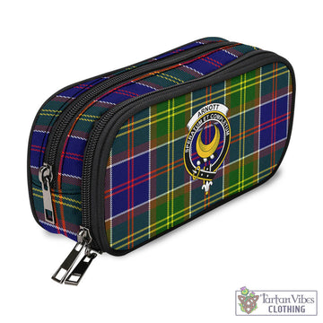 Arnott Tartan Pen and Pencil Case with Family Crest - Tartan Vibes Clothing