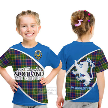 Arnott Family Crest Tartan Kid T-Shirt Celebrate Saint Andrew's Day in Style - Tartan Vibes Clothing