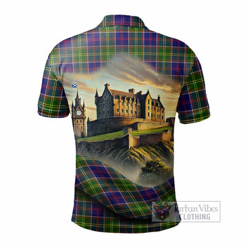 Tartan Vibes Clothing Arnott Tartan Family Crest Polo Shirt with Scottish Ancient Castle Stype