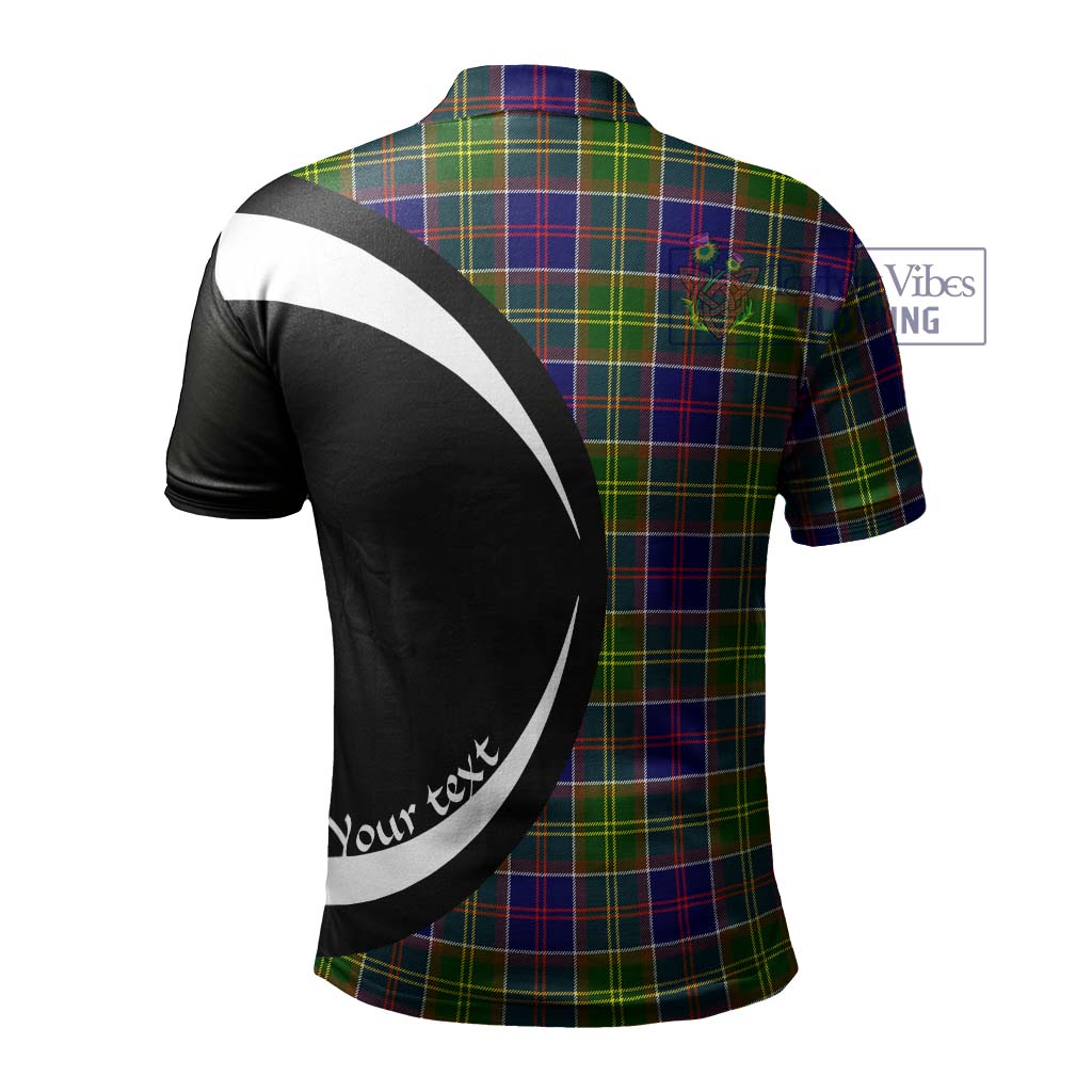 Arnott Tartan Men's Polo Shirt with Family Crest Circle Style - Tartan Vibes Clothing