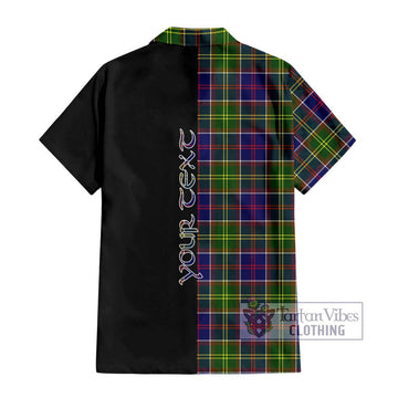 Arnott Tartan Hawaiian Shirt with Family Crest and Half Of Me Style - Tartan Vibes Clothing